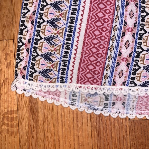 Pink Rose Boho Soft Shorts - Picture 3 of 3